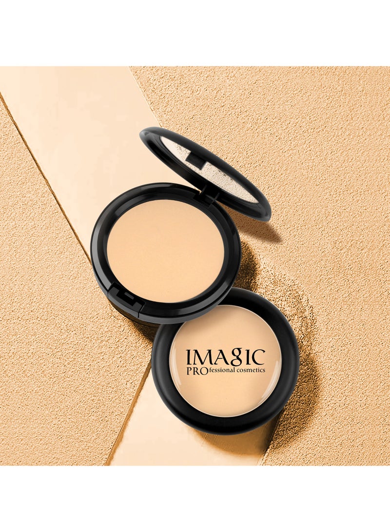 إيماجيك بودرة مضغوطة IMAGIC 4 ألوان | خفيفة الوزن، تغطية قابلة للبناء | لمسة نهائية غير لامعة لبشرة خالية من العيوب (Bright White) - Image 5