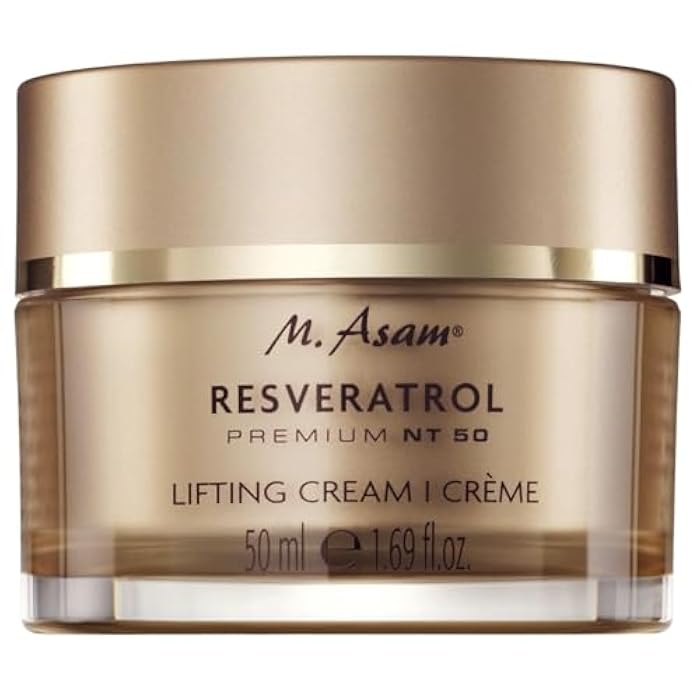 M.Asam كريم رفع M. Asam RESVERATROL PREMIUM NT50 (50 مل) – كريم مرطب للوجه مع حمض الهيالورونيك، مرطب للوجه لبشرة مشدودة وناعمة، عناية بالبشرة نباتية لإشراقة شبابية - Image 1