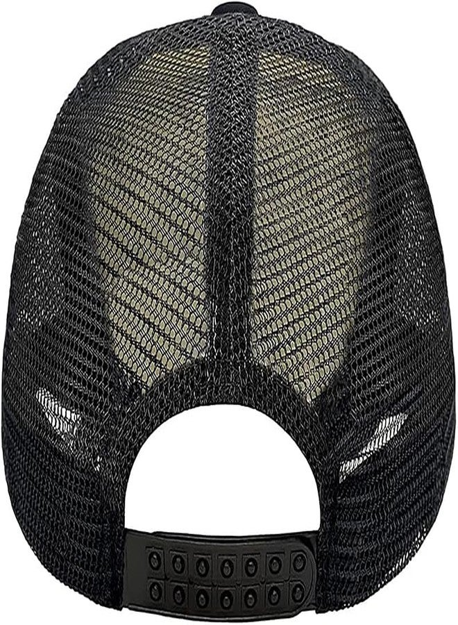 Negi Cute Excavator Kids Hat Mesh Baseball Cap for Kid Boys, Adjustable Snapback Hat for Boys Girls Age 4-8 Black,Toddler Trucker Hats Lightweight Snap Back Sun Cap for Kid Girls - Image 5