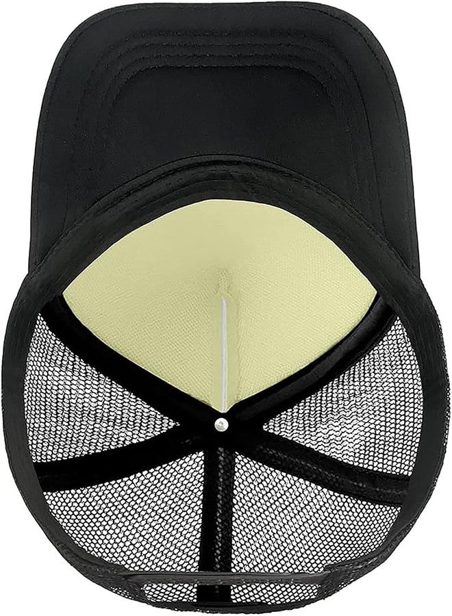 Negi Cute Excavator Kids Hat Mesh Baseball Cap for Kid Boys, Adjustable Snapback Hat for Boys Girls Age 4-8 Black,Toddler Trucker Hats Lightweight Snap Back Sun Cap for Kid Girls - Image 3