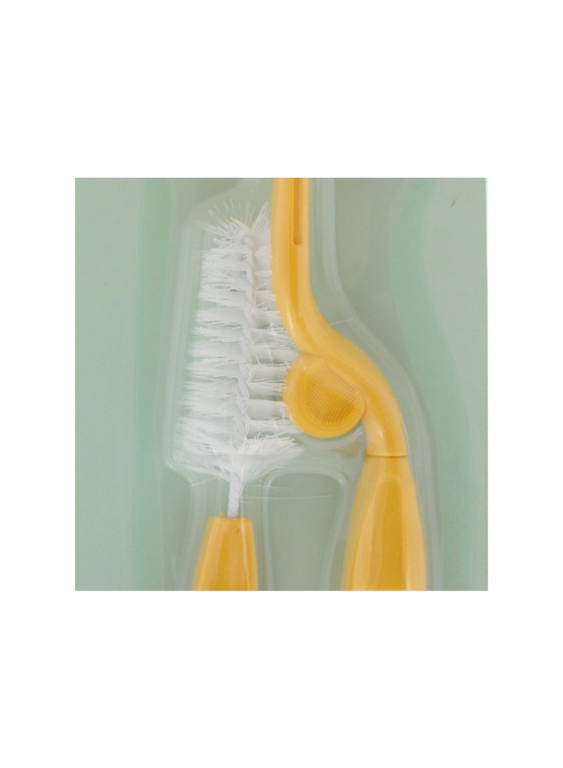 Safari Baby Bottle & Nipple Cleaning Brush – Orange - Image 3