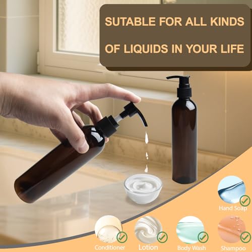 Dukrouk Body Oil Container,Body Oil Dispenser with Lotion Pump,Leak-Proof and BPA-Free Plastic,2PCS - Image 4