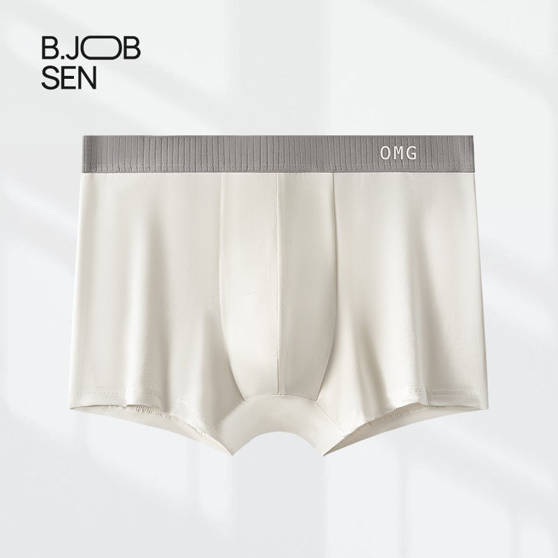 100-Pack Mens Cotton Underwear with Silk Fog White - Image 1