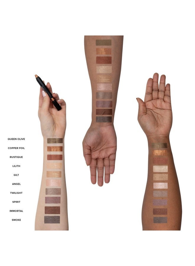 Nudestix Magnetic Luminous Eye Color Pencil, Eyeshadow + Eyeliner + Eyelid Primer + Highlighter Stick, Satin Finish Cream Makeup, Long Lasting, Waterproof, Shade: Rustic Grotto - Image 3