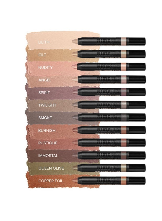 Nudestix Magnetic Luminous Eye Color Pencil, Eyeshadow + Eyeliner + Eyelid Primer + Highlighter Stick, Satin Finish Cream Makeup, Long Lasting, Waterproof, Shade: Rustic Grotto - Image 4
