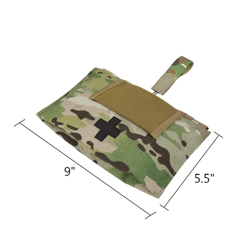 KRYDEX Tactical Blow Out Kit Bag Medical Pouch First Aid Bag IFAK Pouch with MOLLE and Belt Loop (MC) - Image 4