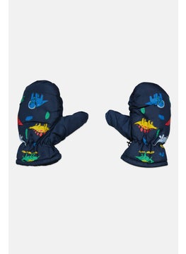 Royal Deluxe Kids Boy Graphic Print Snow Ski Gloves, Assorted Color  - Image 1