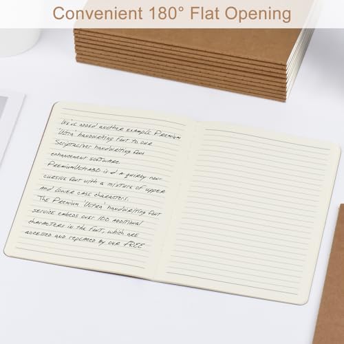ZCZN 24 Pack A5 Kraft Notebooks Bulk, 8.15x5.5 Inches Lined Paper Journaling Notebooks, Notebooks for Work, Composition Notebooks for School, Journal Notebooks for Office, 60 Pages - Image 5