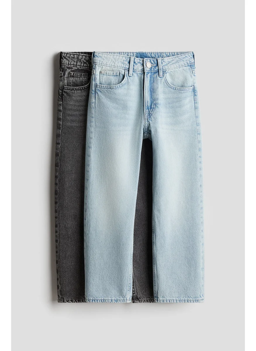 H&M 2-Pack Loose Fit Jeans