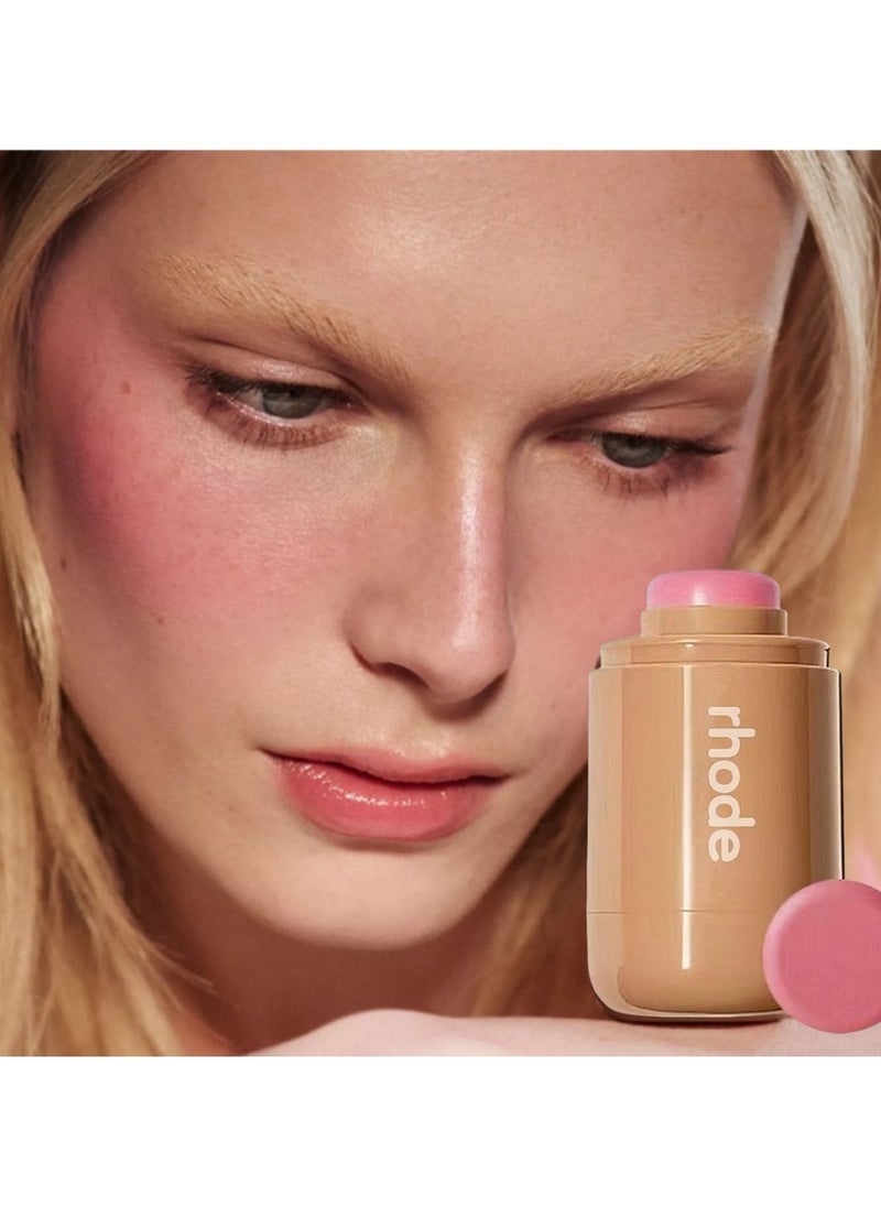 rhode - The Pocket Blushes, Creamy Blush for Buildable Color + Baby-Soft Cheeks, Lip and Cheek Blush Cream, Blush Stick for Cheeks, Hydrates Skin Longlasting Non-Stick 0.18 Oz (Piggy) - Image 1