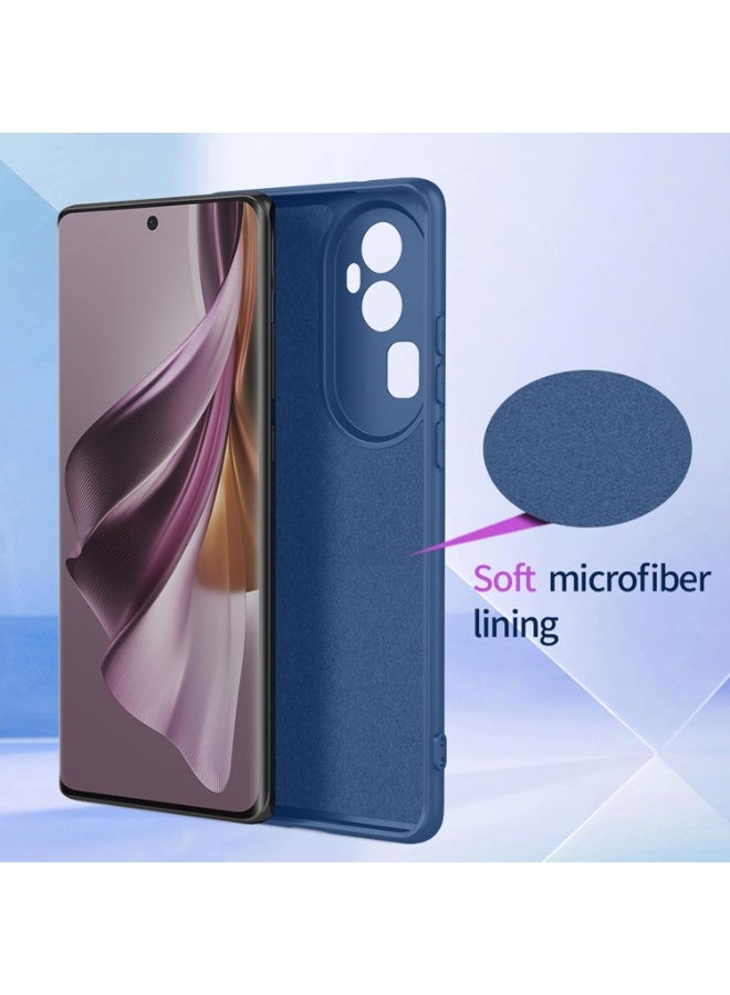 ELTRAZONE Case for Huawei Nova 12i with Tempered Glass Screen Protector, Soft Flexible Silicone TPU Bumper Cover Shock-Absorbing Protective Shell for Huawei Nova 12i 6.7 Inch – Blue - Image 3