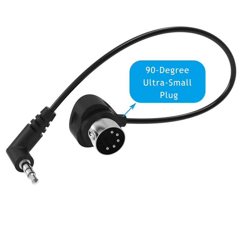 FORE TRS 3.5mm MIDI Cable 2-Pack 1-FT / 30CM Type-A TRS 3.5mm to MIDI 5 Pin Din Cable with Ultra-Small Plugs for Tight Space 2-Pack 1-FT / 30CM - Image 5