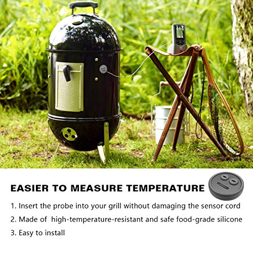 YAOAWE 3 Pack Meat Thermometer Probe Grommet for Grill, Replacement for Weber 85037 Smokey Mountain Cookers Accessories, and Other Grills Probes Port - Image 2