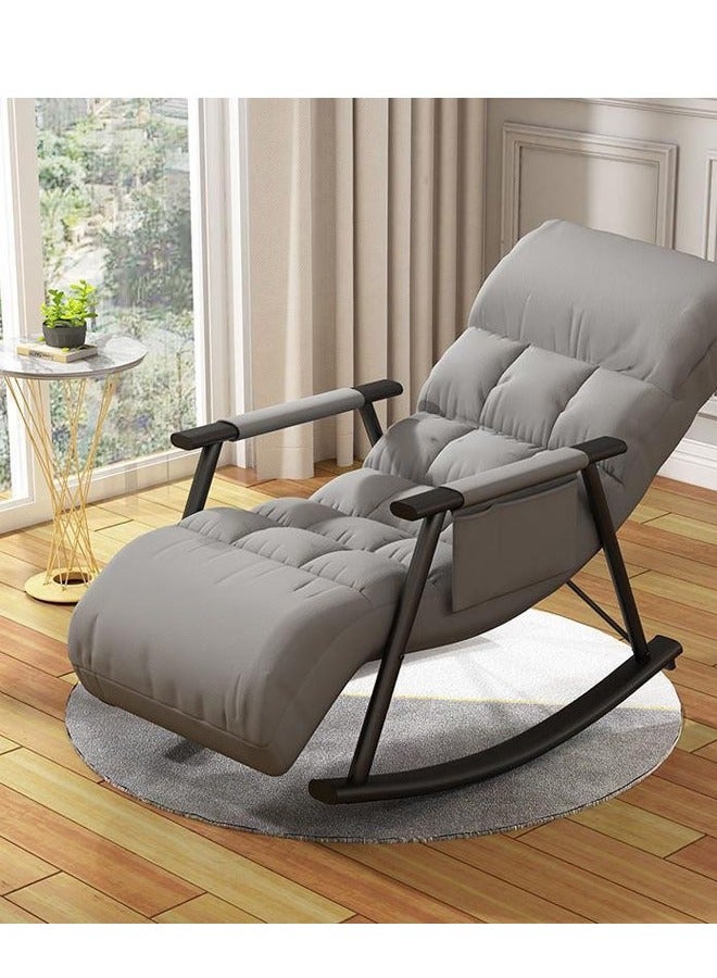 NKX Rocking chair recliner upgraded version Grey black legs (tech fabric + adjustable) - Image 1