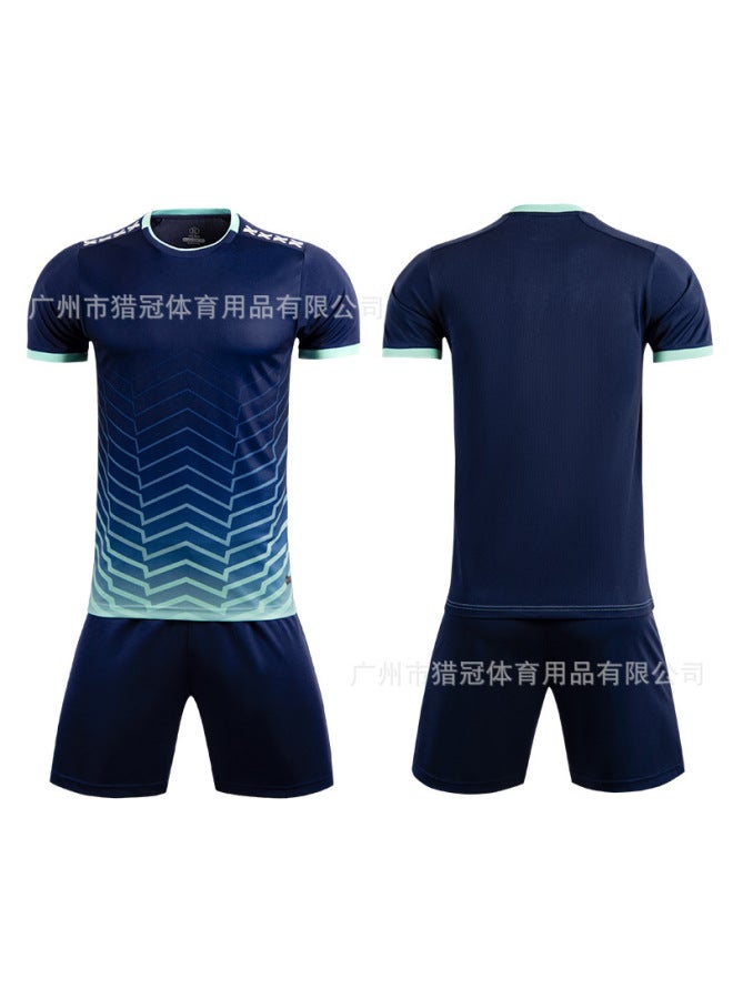 # M8622/sapphire Blue Short Sleeve Football Jersey - Image 1