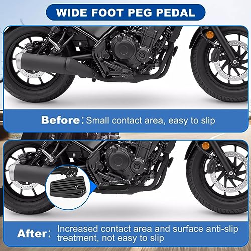 psler دواسات قدم PSLER قابلة للطي لراحتك ، دواسات قدم ، تحكمات قدم ، توسيع لوحة الخطوة ، ملحقات لراجل CMX 300 500 2017 2018 2019 2020 2021 2022 2023 - Image 4