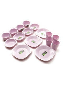 16-Piece Dinnerware Medium Plates Set (Flat Plat size 23 cm-Deep Plate Size 16 cm-Bowl Size 800 ml-Cup Size 300 ml)-Light Purple Lilac - pzsku/Z140B56A2A3A34B84EBF7Z/45/_/1731333688/aee8ae1e-6b17-4634-ad15-f76296a33081