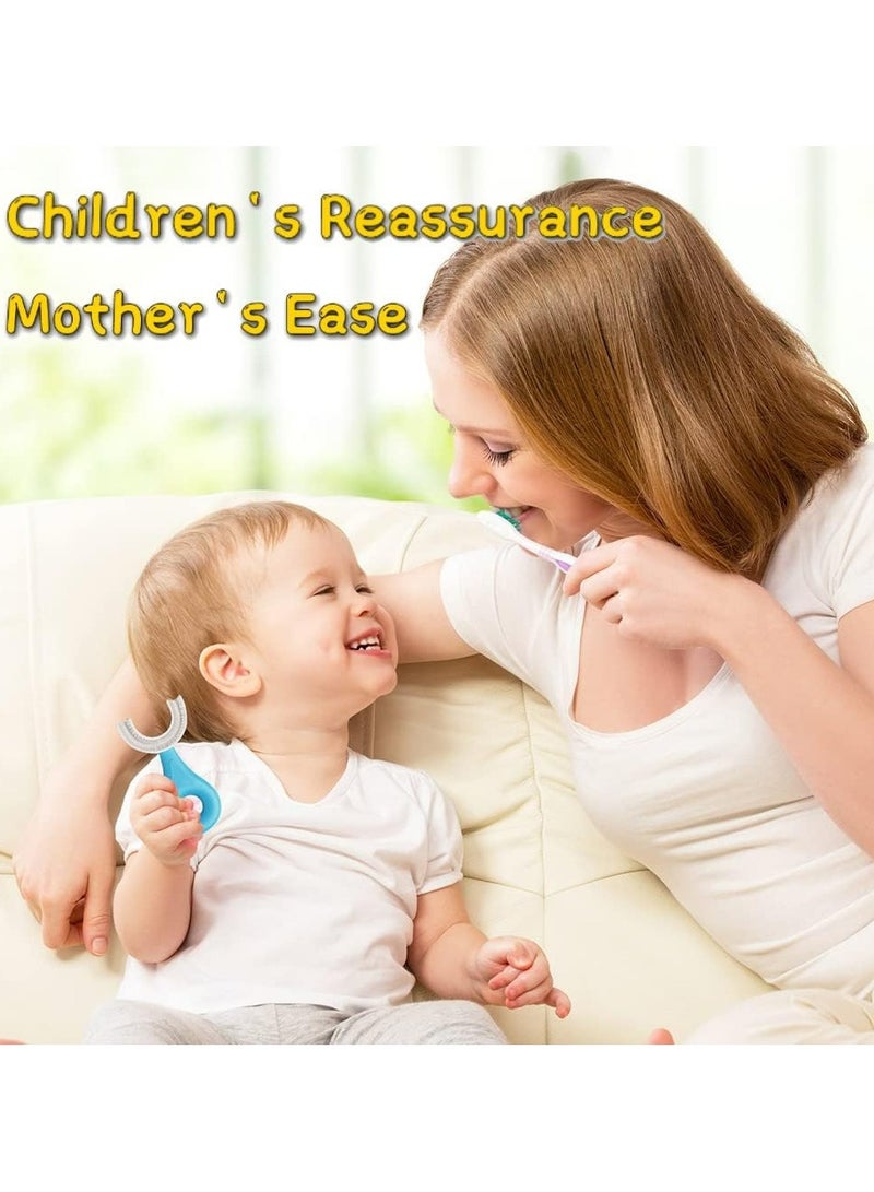 Fanski 2 PCS U-Shaped Toothbrush Kids, Manual Whole Mouth for Age 2-6, 360° Oral Teeth Cleaning Design - Image 5