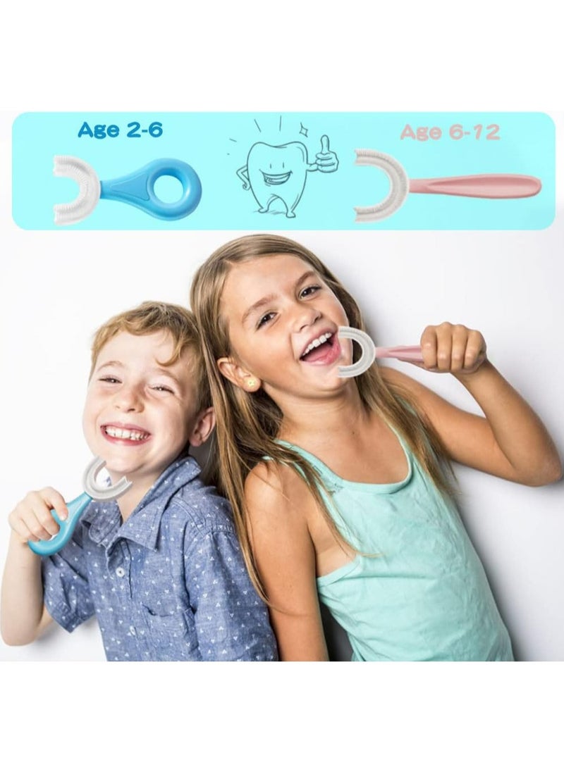 2 PCS U-Shaped Toothbrush Kids, Manual Whole Mouth for Age 2-6, 360° Oral Teeth Cleaning Design - pzsku/Z140B57F9C8C1BB9E5922Z/45/_/1701676214/ea7e33f8-8437-43b7-a518-7bca782d27ec