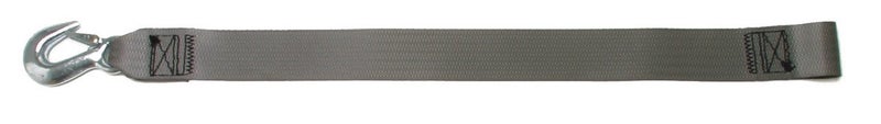 BoatBuckle Winch Strap with Loop End, Gray, 2-Inch x 15-Feet - Image 2