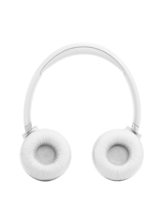JBL Tune 530Bt Wireless On Ear Headphones Pure Bass Sound 76H Battery Hands Free Call Plus Voice Aware Multi Point Connection Lightweight And Foldable White - Image 4