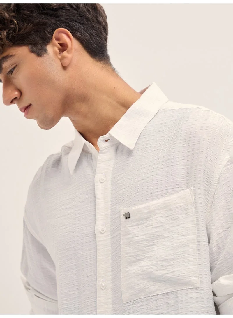 THE BEAR HOUSE  Men’s Long Sleeve Shirt – Classic, Comfortable and Stylish Essential for Work, Travel or Casual Outings for Men | Best Price UAE