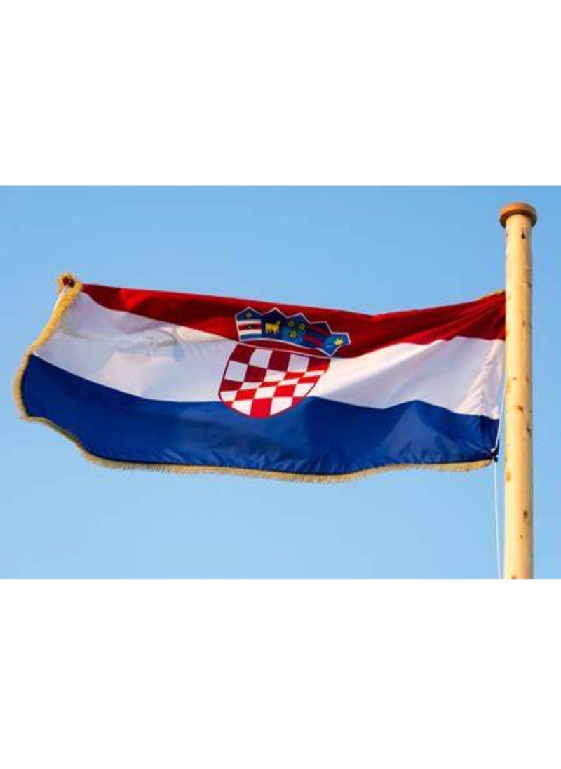 Vitacelli CROATIA Flag National Day Durable Long Lasting For Outdoor And Indoor Use For Building Home And Car Decoration 150X90CM  - Image 3