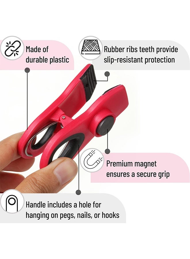 Clips for chips, magnetic, pack of 6, bag clips, for chips, food containers, for the fridge. - Image 3