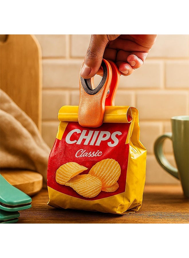 Clips for chips, magnetic, pack of 6, bag clips, for chips, food containers, for the fridge. - Image 5