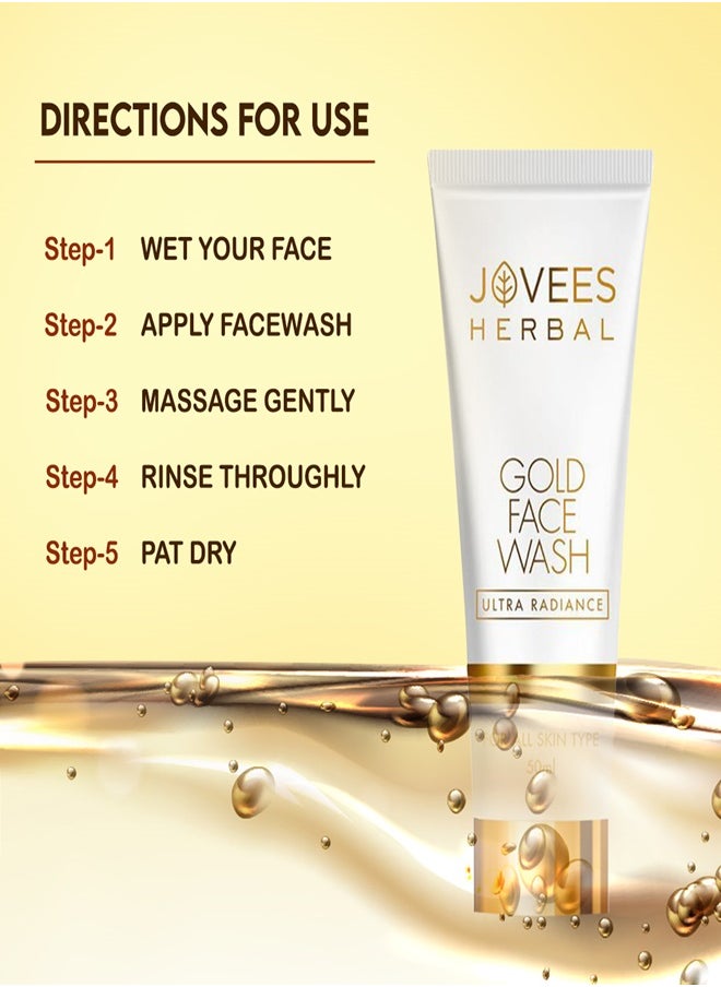 JOVEES HERBAL Jovees Face Wash Gold 100 Ml  - Image 4