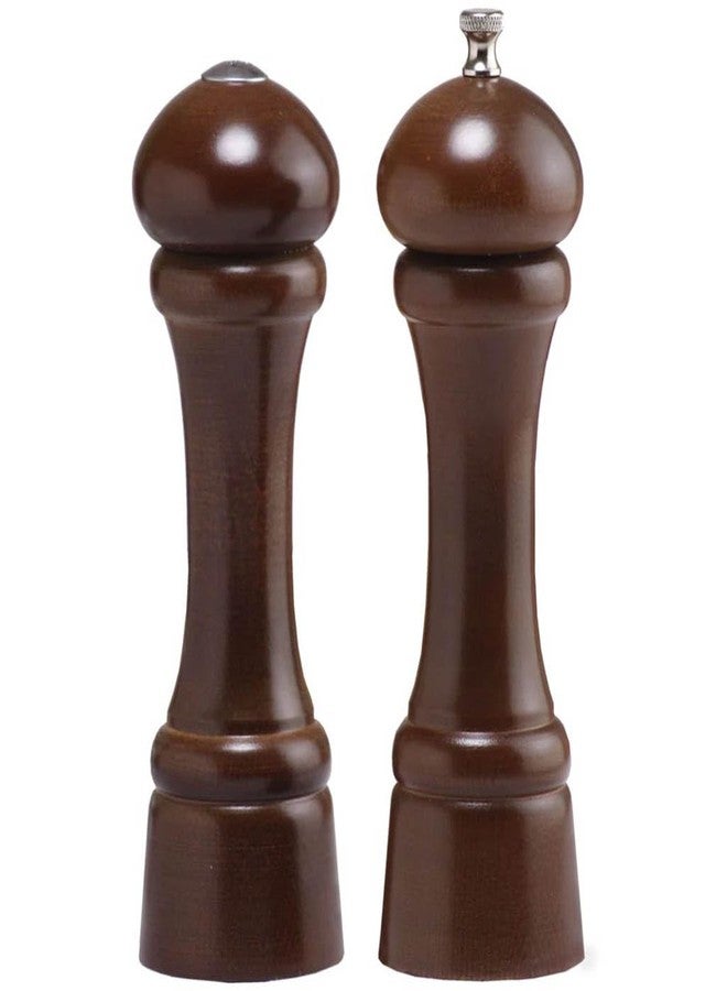 Chef Specialties 8 Inch Windsor Pepper Mill and Salt Shaker Set - Walnut - Made in USA - Image 1