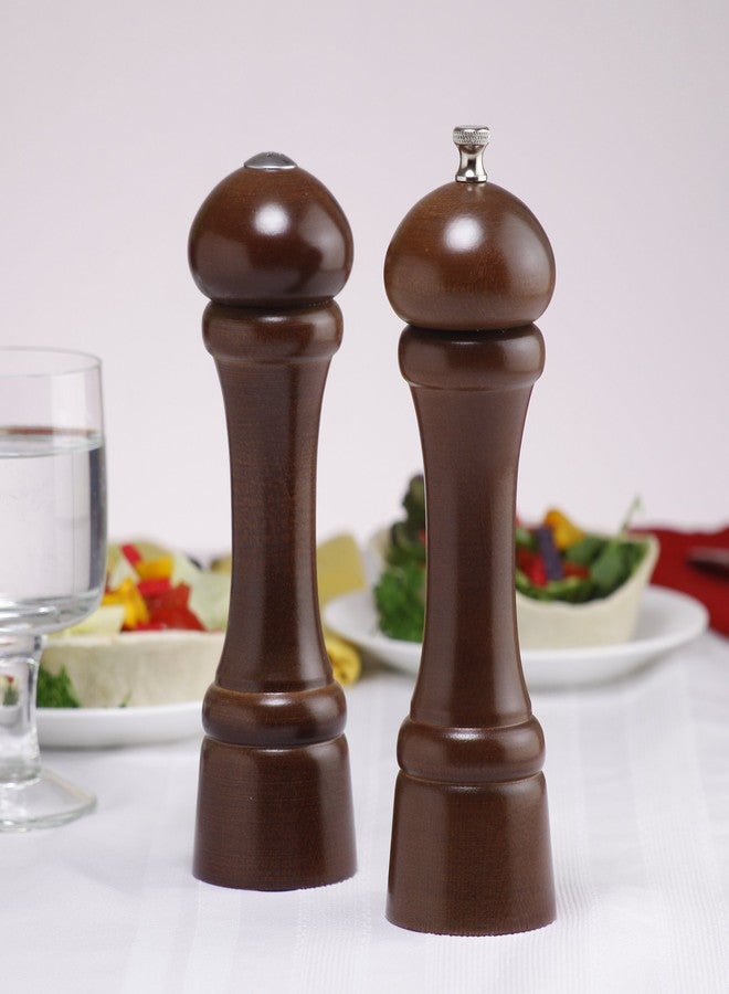 Chef Specialties 8 Inch Windsor Pepper Mill and Salt Shaker Set - Walnut - Made in USA - Image 2