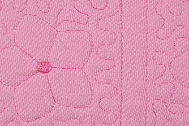 Rj Products Embroidery Pillow Covers Set of 2 Piece |Zipper| (Pink) - Image 5