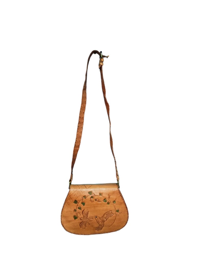 Sheer Fashionable Leather Crossbody Bag - Image 2