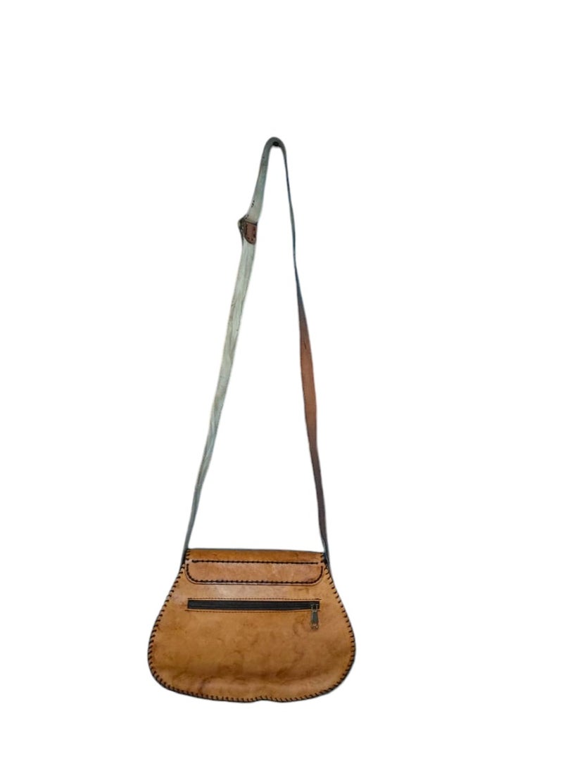Sheer Fashionable Leather Crossbody Bag - Image 3