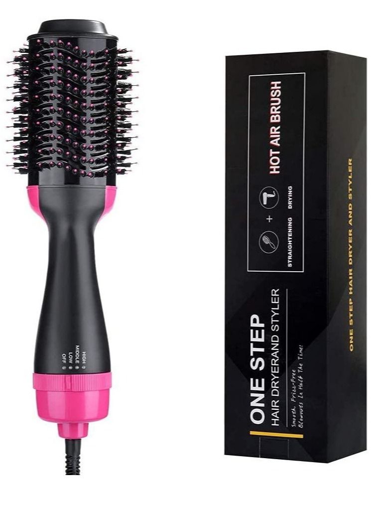 Youqin Home Hair Dryer Brush and Hot Air Brush, Bvser Air Hair Brush 3 in 1 One Step Hair Dryer and Styler Volumizer for Rotating Straightening, Curling, Salon Negative Ion Ceramic Blow Dryer Brush - Image 1