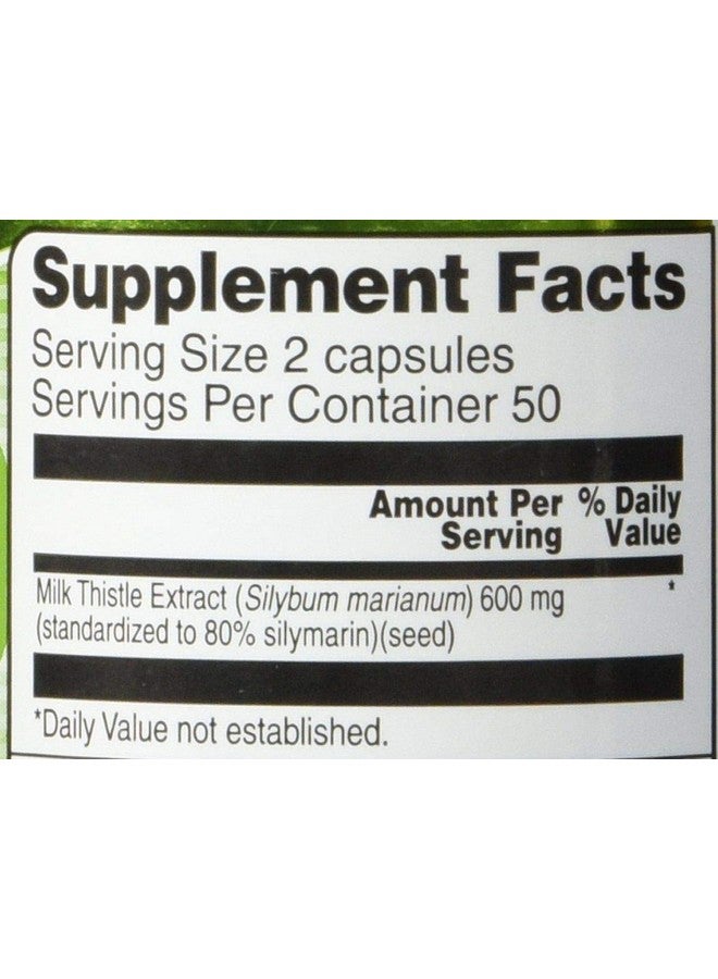 Vitacost Brand Vitacost Milk Thistle Extract - Standardized -- 600 mg per serving - 100 Capsules - Image 2