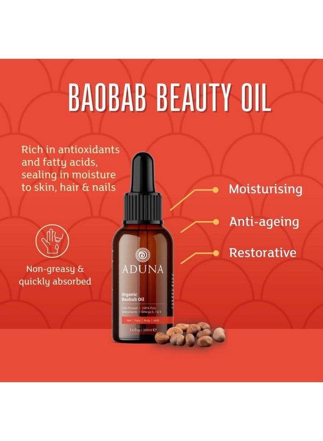 Aduna Wild Harvested Baobab Oil - 100% Organic - 3.4fl oz Pure Baobab Oil - Unrefined Cold-Pressed Body, Hair & Face Oil - Moisturizing & Anti-Ageing - Image 4