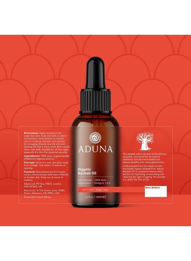 Aduna Wild Harvested Baobab Oil - 100% Organic - 3.4fl oz Pure Baobab Oil - Unrefined Cold-Pressed Body, Hair & Face Oil - Moisturizing & Anti-Ageing - Image 5