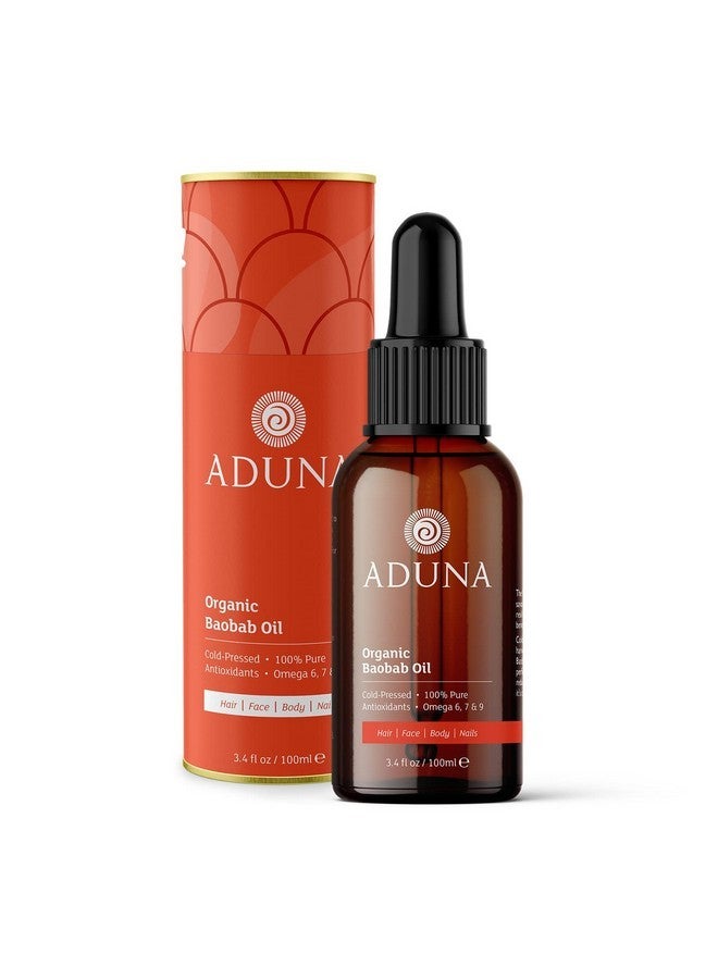 Aduna Wild Harvested Baobab Oil - 100% Organic - 3.4fl oz Pure Baobab Oil - Unrefined Cold-Pressed Body, Hair & Face Oil - Moisturizing & Anti-Ageing - Image 1