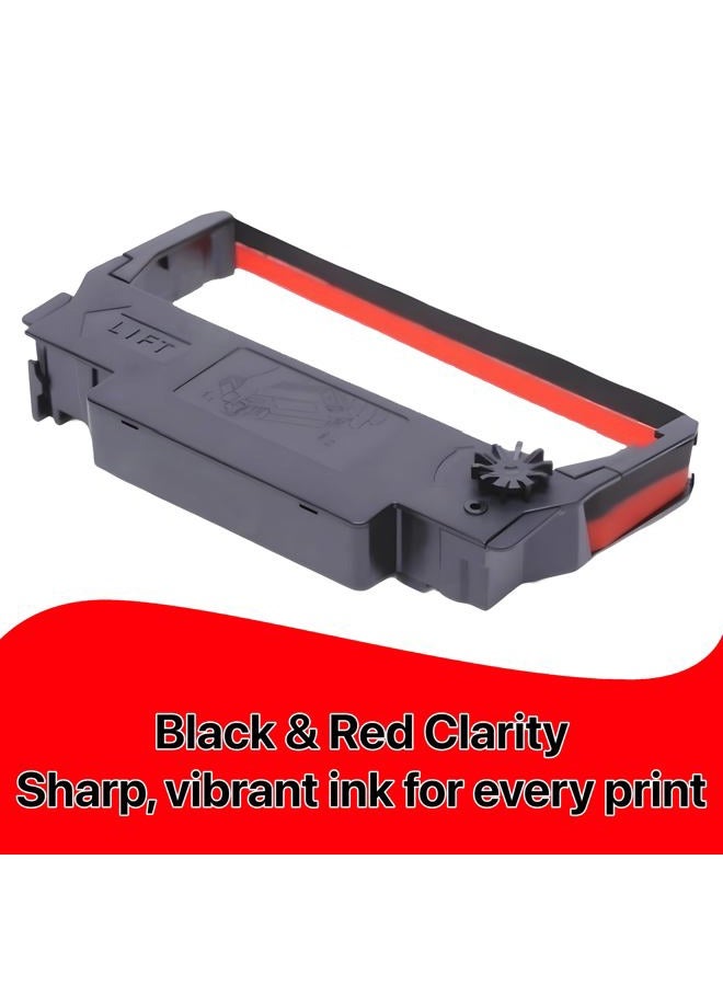 POKANIC ERC-30/34 / 38 Black and Red Ink Ribbon Cartridge Roller Replacement Receipt Kitchen Printer Compatible with Epson TM-200, TMU-220,TMU-230, Bixolon, SNBC SRP-275, SRP-270, BTP-M280 (6 Pack) - Image 2