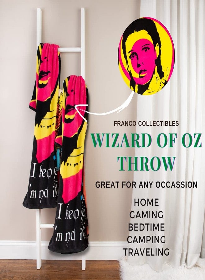 Franco Collectibles The Wizard of Oz Bedding Super Soft Micro Raschel Throw, 46 in x 60 in, (Official Licensed Product) - Image 2