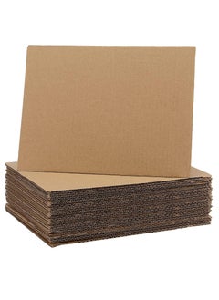 Premify 20 Pack Cardboard Sheets, 9” x 6” Corrugated Sheets for Mailers Made with Kraft Paper, Flat Packaging Inserts for Shipping, Mailing, Arts & Crafts Etc  - Image 1