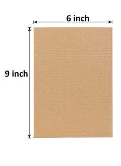 Premify 20 Pack Cardboard Sheets, 9” x 6” Corrugated Sheets for Mailers Made with Kraft Paper, Flat Packaging Inserts for Shipping, Mailing, Arts & Crafts Etc  - Image 2