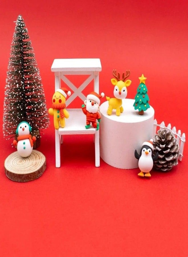 Le Delite Christmas theme Erasers for Christmas return gifts, cute school stationary,decorate xmas party for kids assecories tree & table(eraser) - Image 1