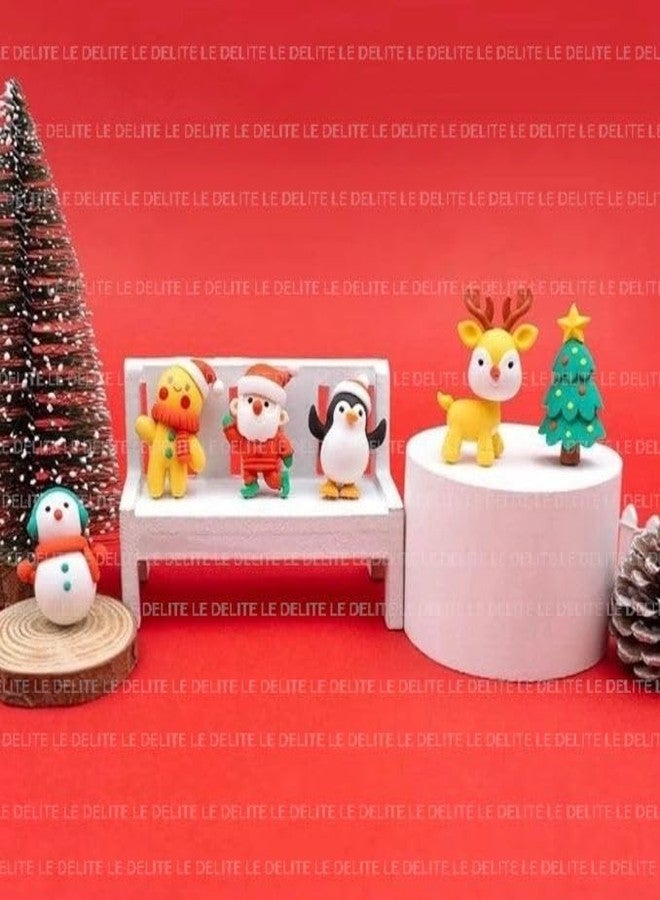 Le Delite Christmas theme Erasers for Christmas return gifts, cute school stationary,decorate xmas party for kids assecories tree & table(eraser) - Image 5