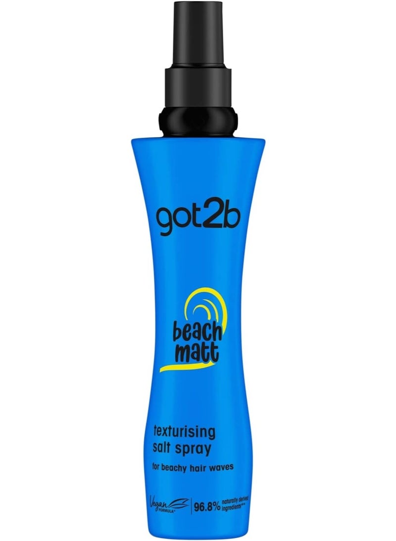 Got2b Beach Matt Salt Hair Spray, Creates Waves And Textures With A Matt Finish, 200 Ml - Image 1