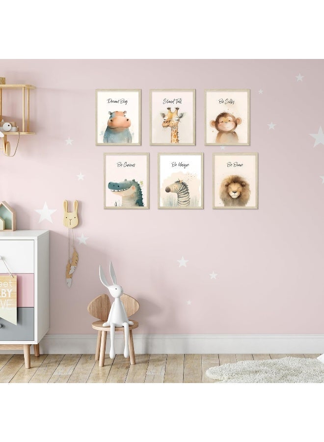 BigWig Prints Safari Nursery Decor - Unframed Set of 6 (8x10) Wall Art Prints for Boys' Nursery - Image 5