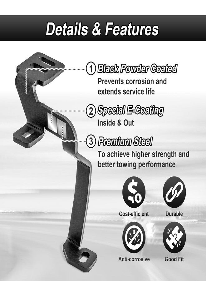 ROMELACK Hood Hinge Mount Brackets Ditch LED Pods Bracket Compatible with Ford F150 2021-2024 Fit 3rd Raptor 2021-2024(No Drilling) - Image 3