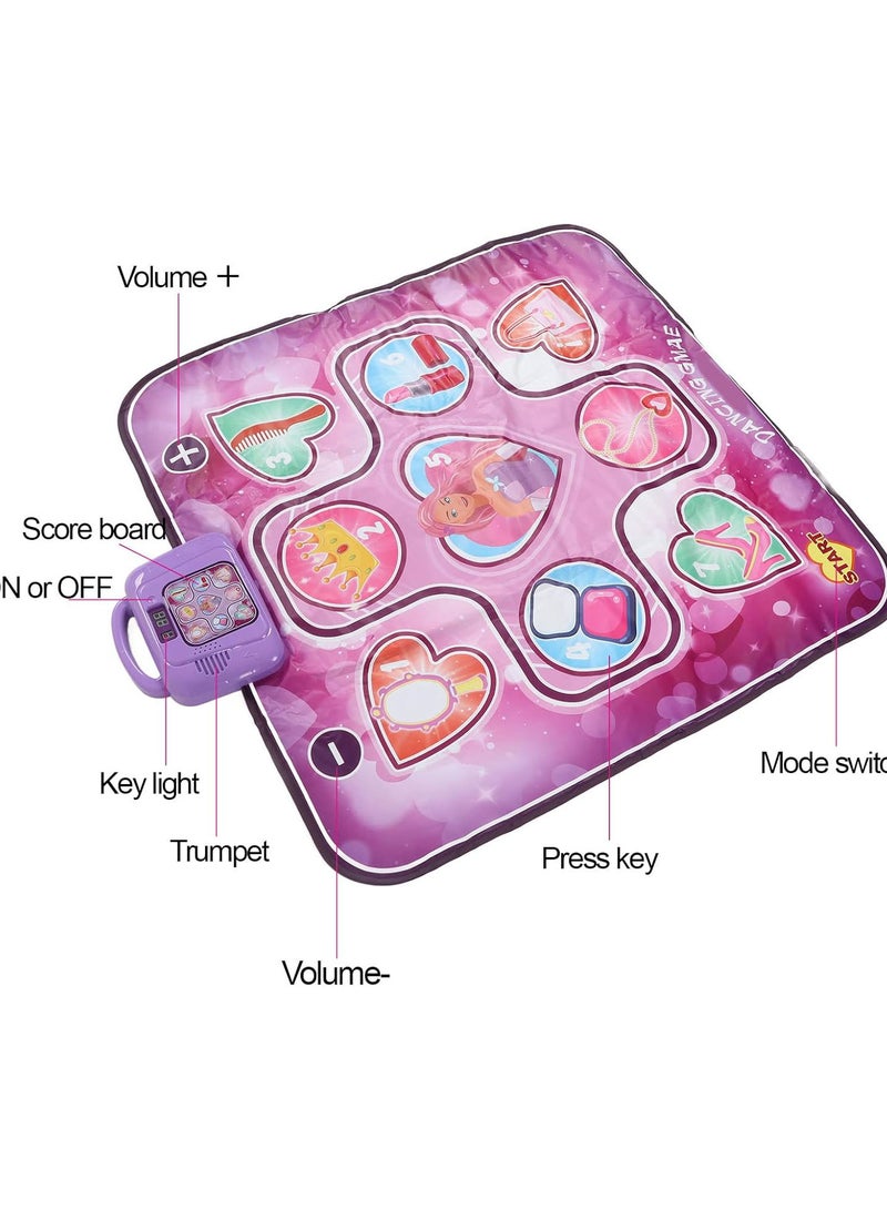 GGOOT Musical Dance Mat for Kids, Girls Boys Electronic Dance Pad Game Toy Dance Mat Rhythm Step Play Memory Model Electric Music Dance Mat Christmas Birthday Gifts for 3 Above Years Old - Image 4